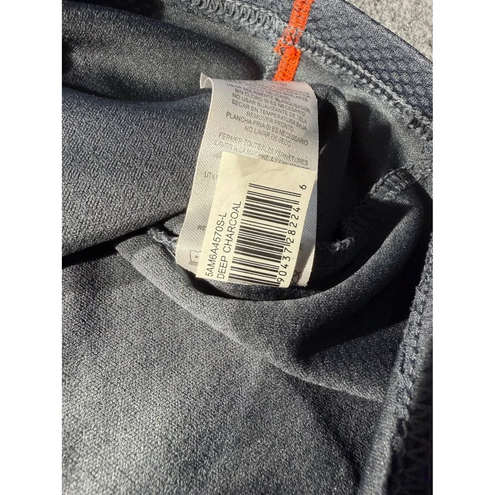 Free Country Mens Quarter Zip Pullover Deep Charcoal Camo Performance Large
